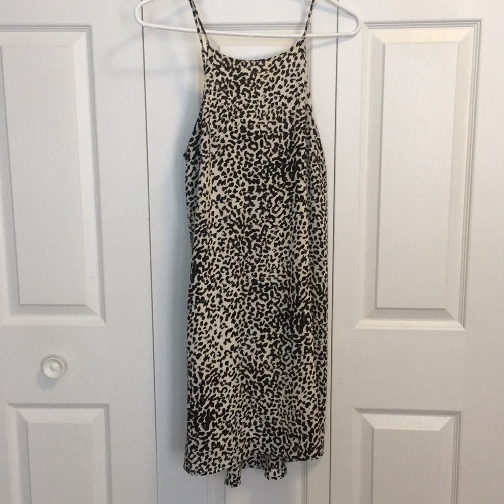 ASTR Cheetah Strappy Swing Dress